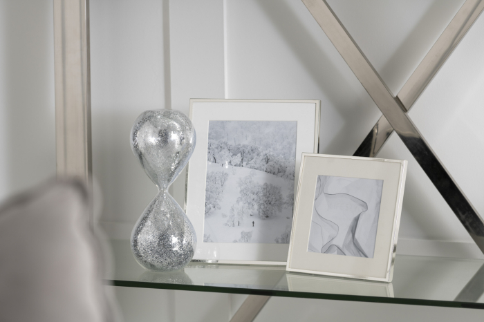 Clepsidra, Sticla, Argintiu, 8x8x20 cm [1]