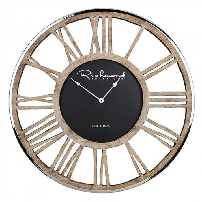 Clock Johnson metal (Brown)