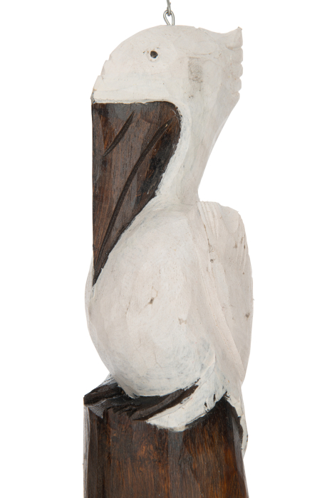 Clopotel de vant, Lemn, Maro, 12x10x80 [3]