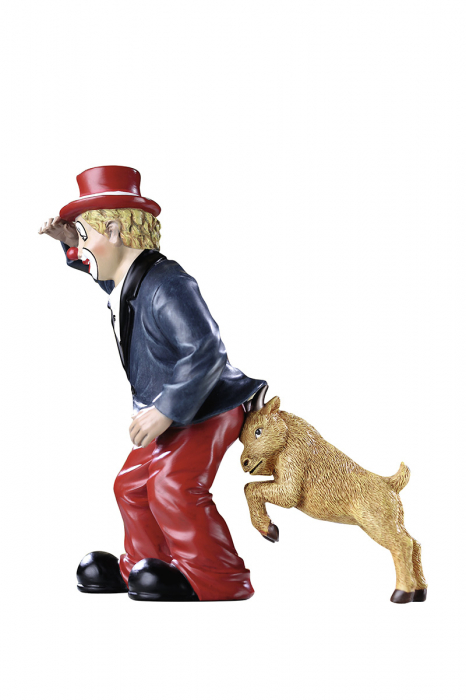 Figurina clovn, rasina, multicolor, 12x14x6 cm [2]