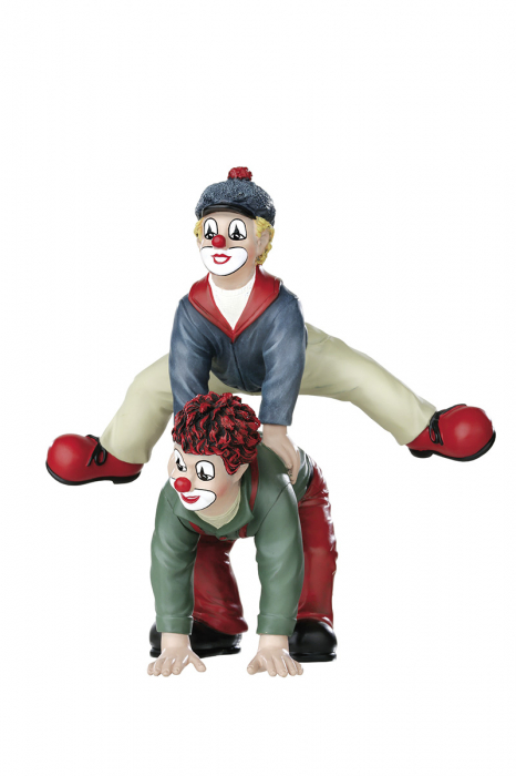Figurina clovn, rasina, multicolor, 14x15x9.5 cm [2]