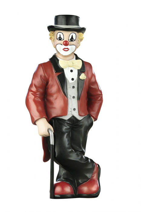 Figurina clovn, rasina, multicolor, 6.5x15x4 cm [2]