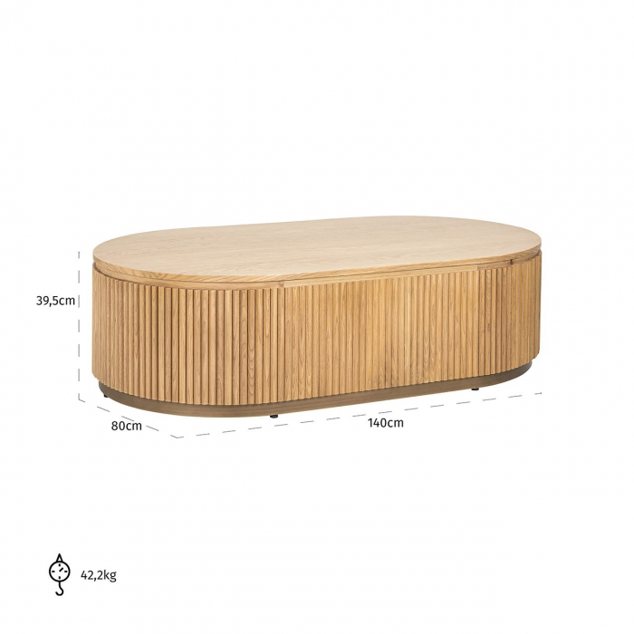 Masuta de cafea capsula Belfort (stejar natur) [5]