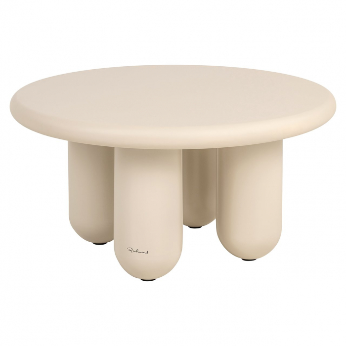 Masuta de cafea, Calma 80Ø (Bej), Dims: 40.0 x 80.0 x 80.0 cm [1]
