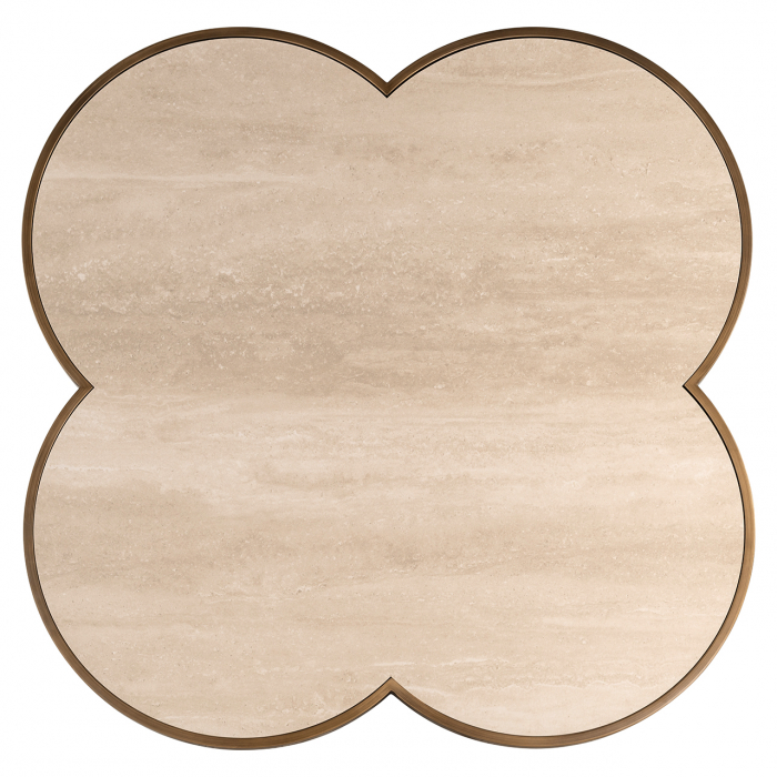 Masuta de cafea, Clover (bej), Dims: 38.0 x 120.0 x 120.0 cm [3]