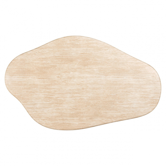 Masuta de cafea, Fictus, 130 imitație travertin (bej), Dims: 35.0 x 130.0 x 80.0 cm [4]