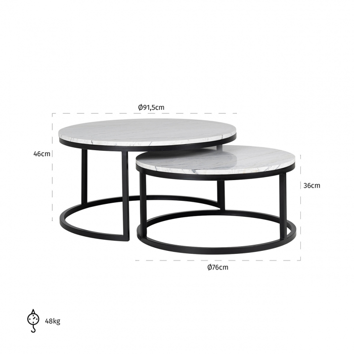 Masuta cafea Lexington set 2 buc [3]