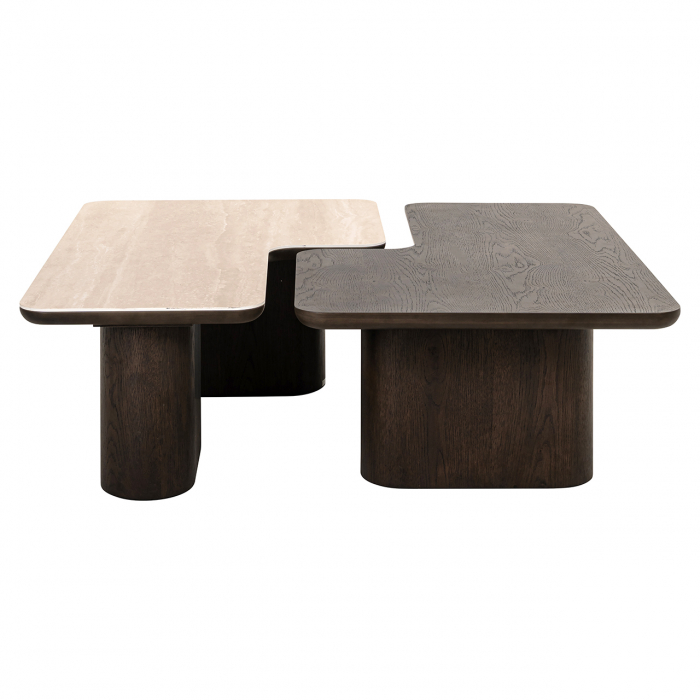 Masuta de cafea, Nando set de 2 (maro), Dims: 38.0 x 165.0 x 90.0 cm [5]
