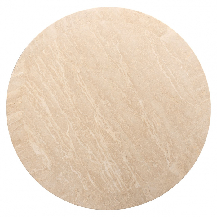 Masuta de cafea, rotundă Biltmore travertin italian (bej), Dims: 36.0 x 100.0 x 100.0 cm [2]