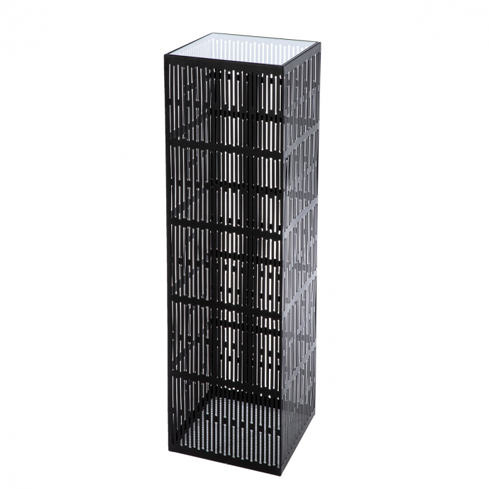 Coloana decorativa, Como, Metal, negru, PU 1, L. 27 cm, L. 27 cm, H. 100 cm [1]