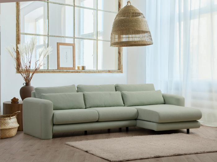 Coltar Lily- Sezlong dreapta Verde