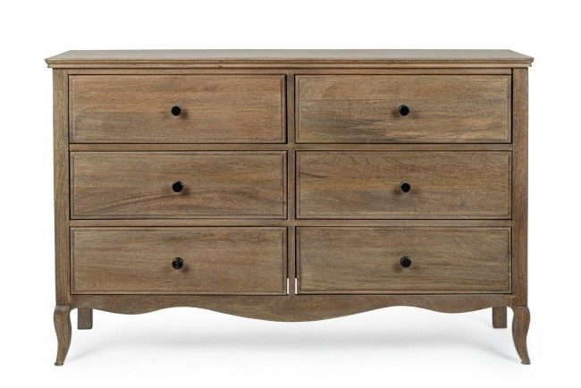 Comoda Domitille, Lemn de mango, Maro, 125x41.6x80 cm  [3]