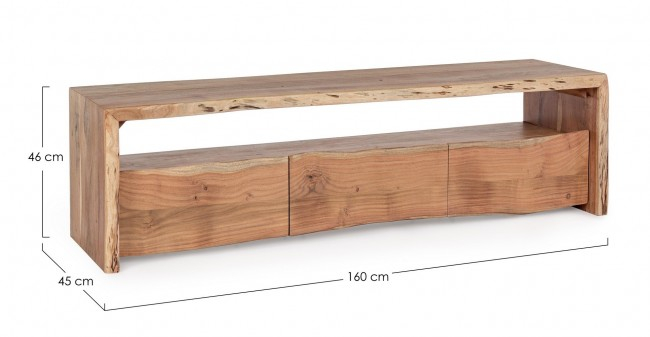 Comoda Eneas, Lemn, Natur, 160x45x46 [2]