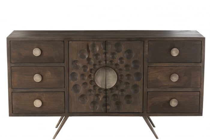 Comoda Etnic, Lemn, Maro, 150x39.5x69 cm [2]