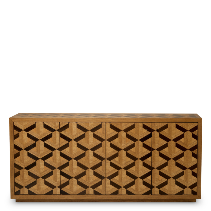 Comoda furnir stejar Rubicon |W. 180 | D. 46 | H. 80 cm  [3]