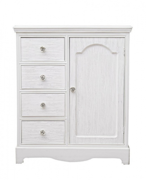 Comoda, lemn, alb, 66x32, 5x80cm [2]