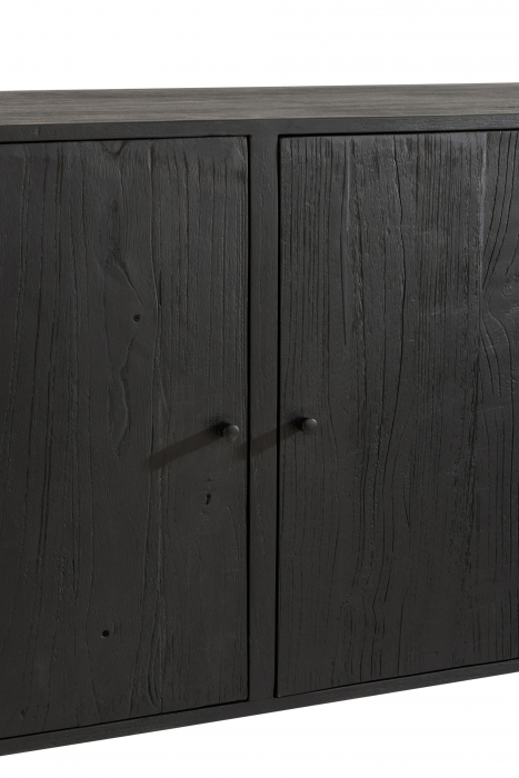 Comoda Molly, Lemn, Negru, 180x45x80 cm [7]