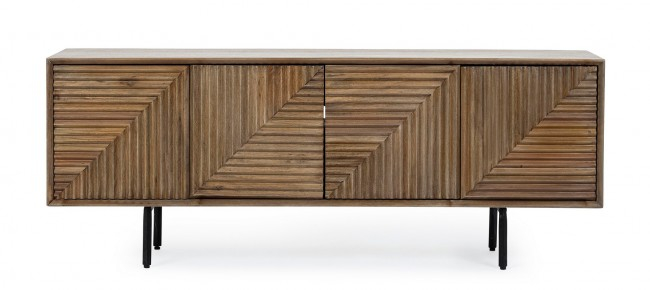 Comoda TV DARSEY, lemn, maro, 140x32.5x53cm [3]