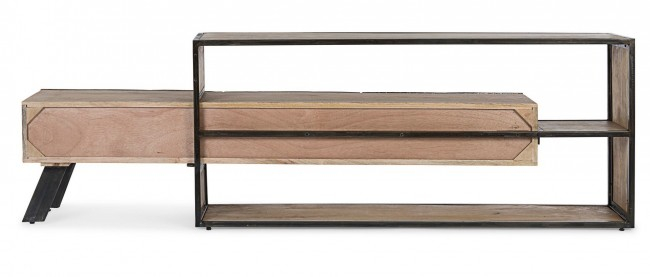 Comoda tv Manchester, Lemn, Natur, 195x38x60 [4]