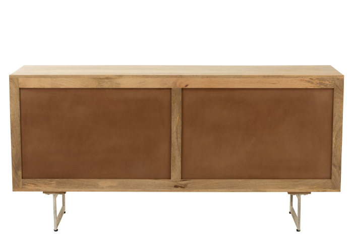 Comoda Weaving, lucrata manual, , Lemn, Natural, 170x45x80 [4]