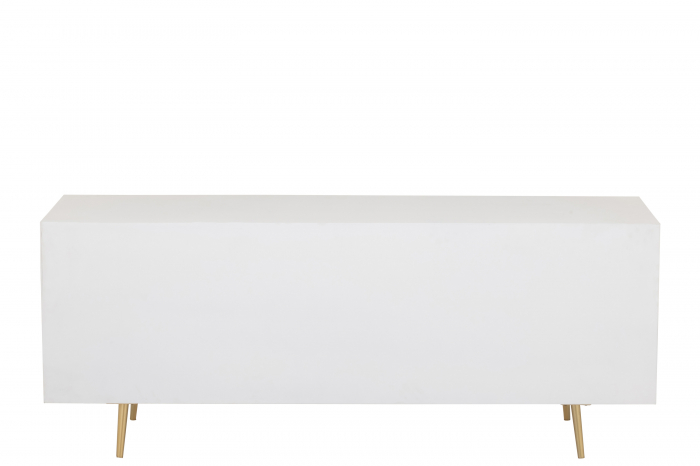 Comoda Wood, Lemn, Alb, 150x45x59 cm [4]