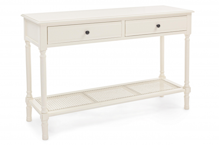 Consola Amabel, Lemn/MDF, Alb, 120x40x81 cm [4]