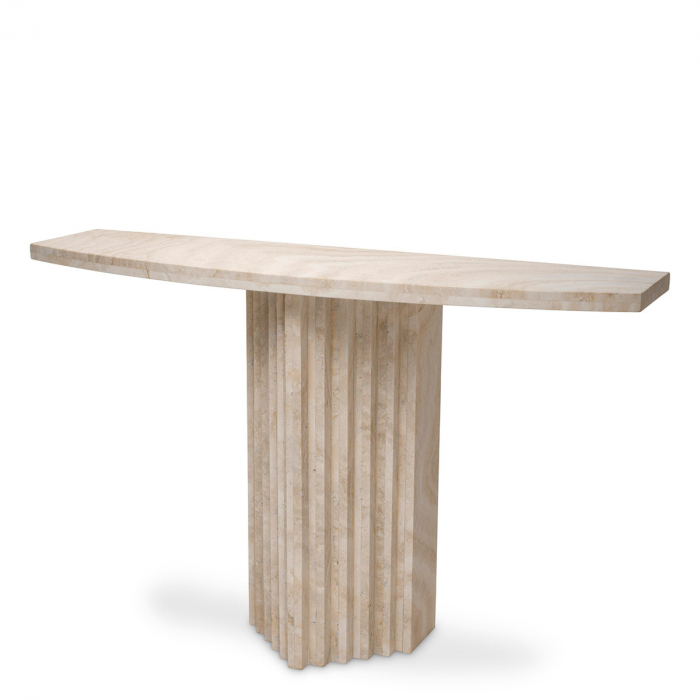 Consolă Atzaro travertin, Dims: W. 121.5 | D. 35 | H. 75.5  (CM) [1]