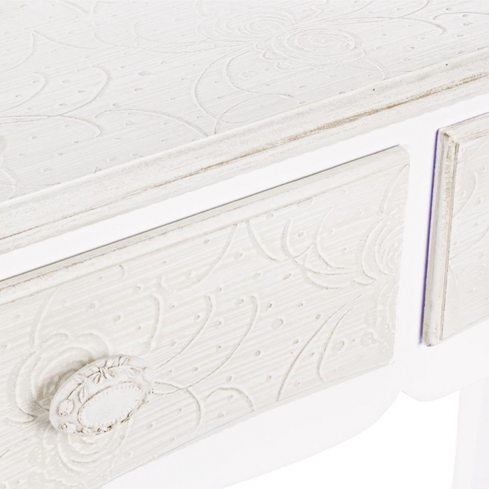 Consola Clorine, MDF, Alb, 90x40x78 cm [3]