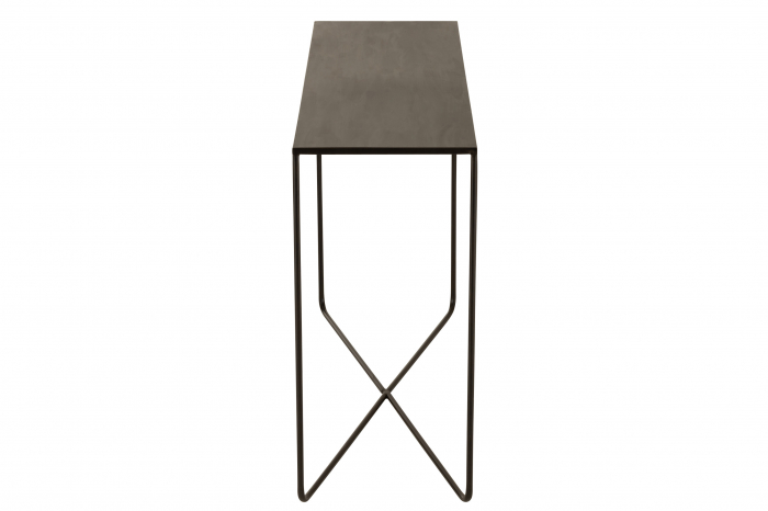 Consola Cross, Metal, Negru, 120x35x75 cm [3]