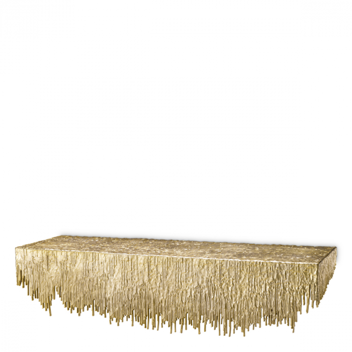 Consolă de perete, Grove cu finisaj auriu , Dims: W. 100.5 | D. 30.5 | H. 24  (CM) [1]