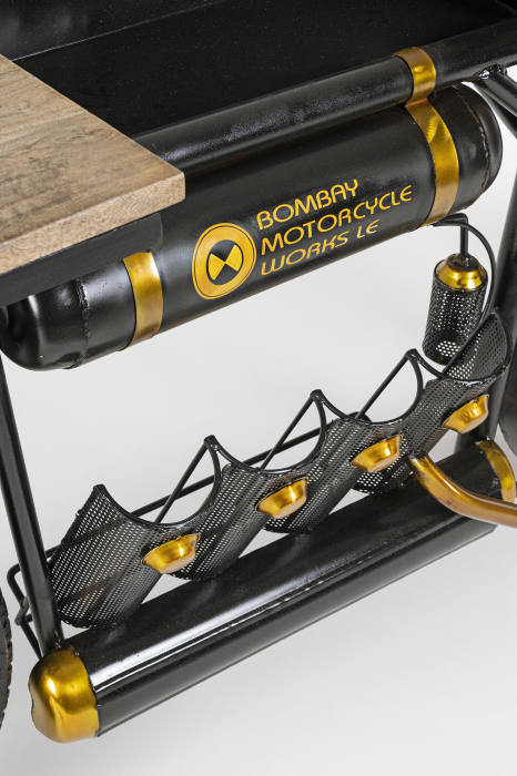 Consola Epic Moto Bar, Otel/Lemn, Multicolor, 183x41x86 cm [6]