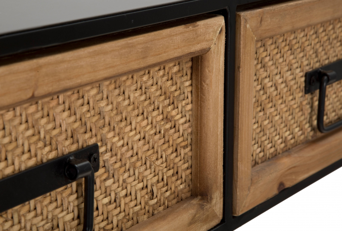 Consola Hanoi, Fier/MDF, Multicolor, 78x120x35 cm [4]