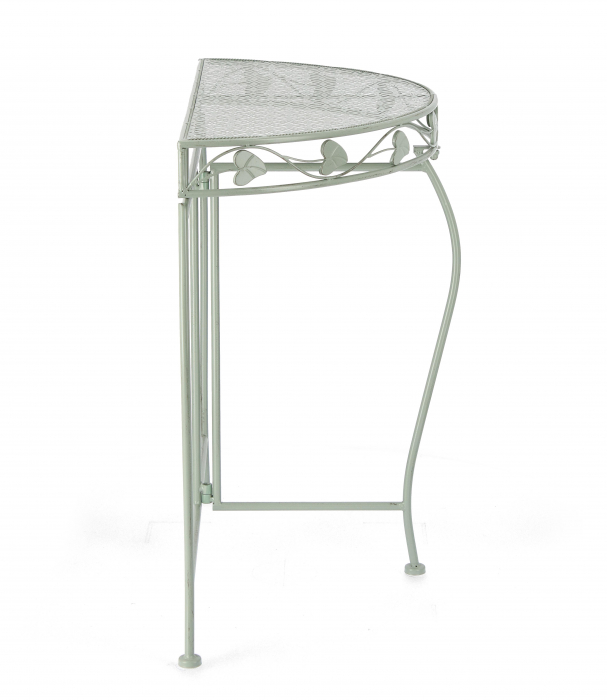 Consola Harriet, Otel, Verde deschis, 75x36x75 cm [4]