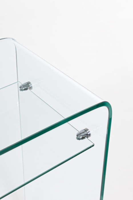 Consola Iride Rect, Sticla, Transparent, 110x35x75 cm [2]