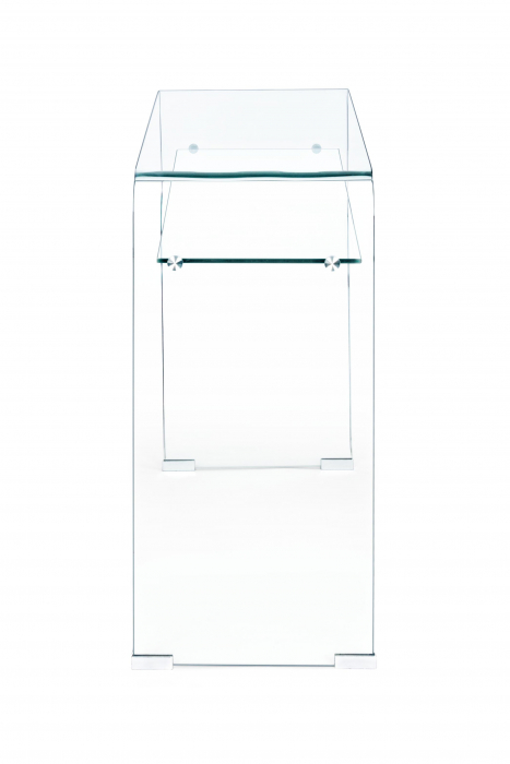 Consola Iride Rect, Sticla, Transparent, 110x35x75 cm [3]