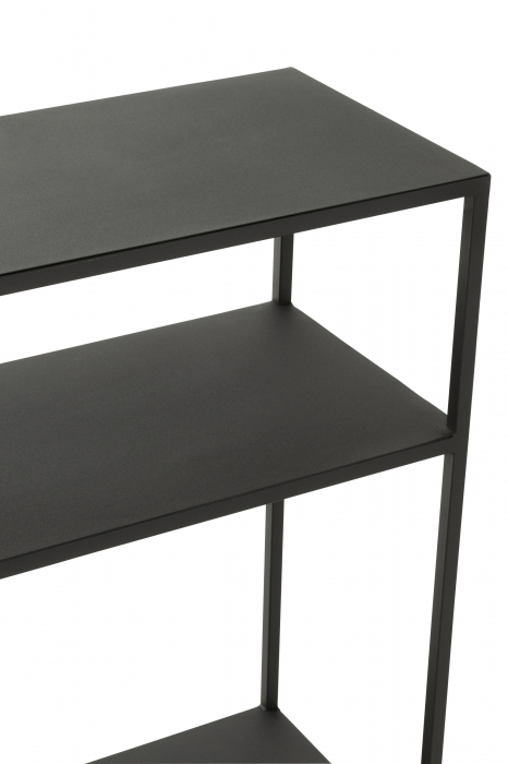 Consola Irregular, Metal, Negru, 120x30x81.5 cm [5]