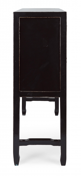 Consola Jinan, Lemn, Negru, 137x35x107 cm [4]