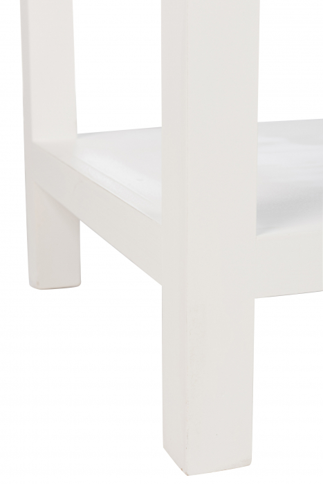 Consola, Lemn, Alb, 110.5x44x82 cm [8]
