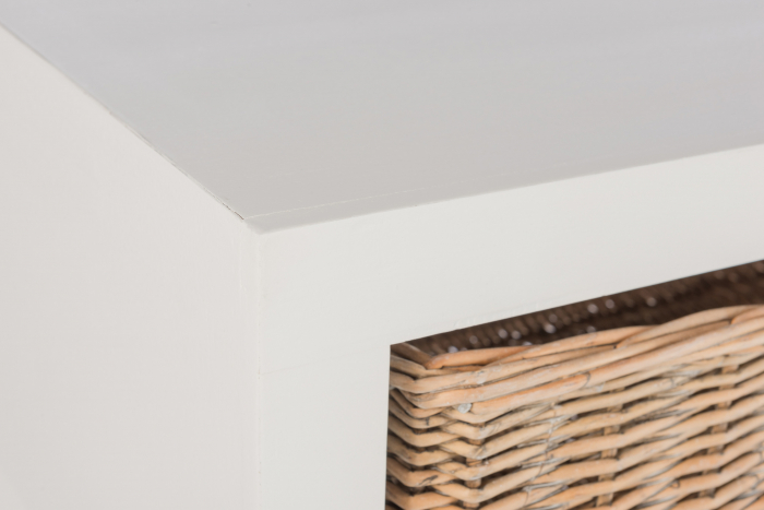 Consola, Lemn, Alb, 110.5x44x82 cm [5]