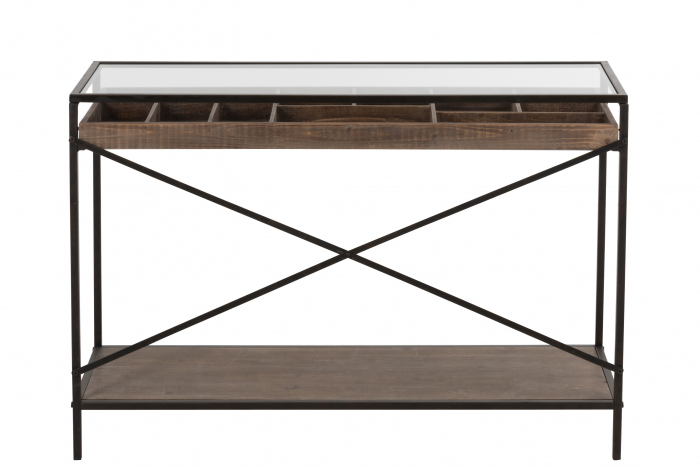Consola, Lemn, Maro, 122.5x43x82.5 cm [4]