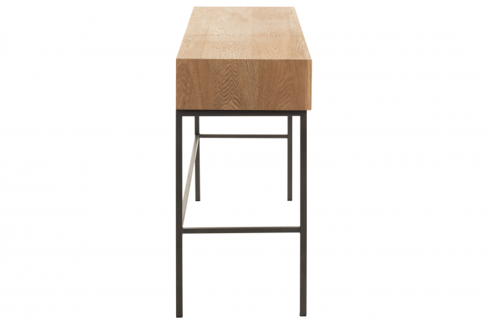 Consola, Lemn, Natural, 120x41x76 cm [3]