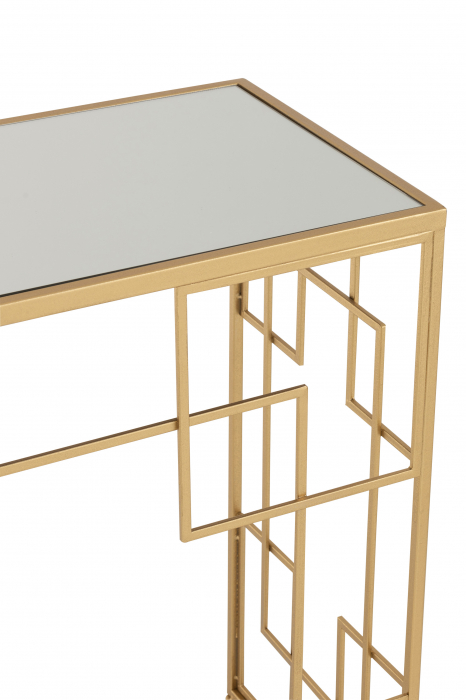 Consola Lines, Metal, Auriu, 120x40x81.5 cm [6]