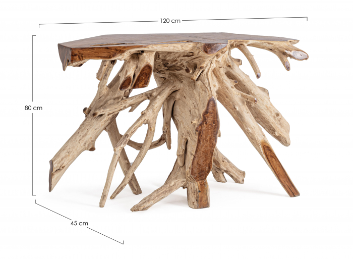 Consola Lisandra, Lemn, Maro, 120x45x80 cm [7]