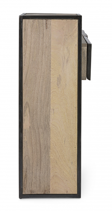 Consola Manchester, Lemn/Fier/Ciment, Multicolor, 160x38x95 cm [4]