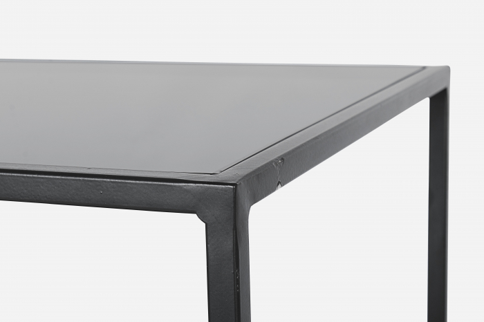 Consola Mavila, Otel/Aluminiu, Negru/Auriu, 117x40x85 cm [2]