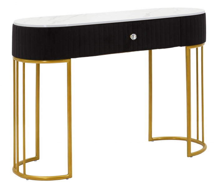 Consola Montpellier , Fier/Lemn/Stofa, Multicolor, 74x100x43 cm [8]