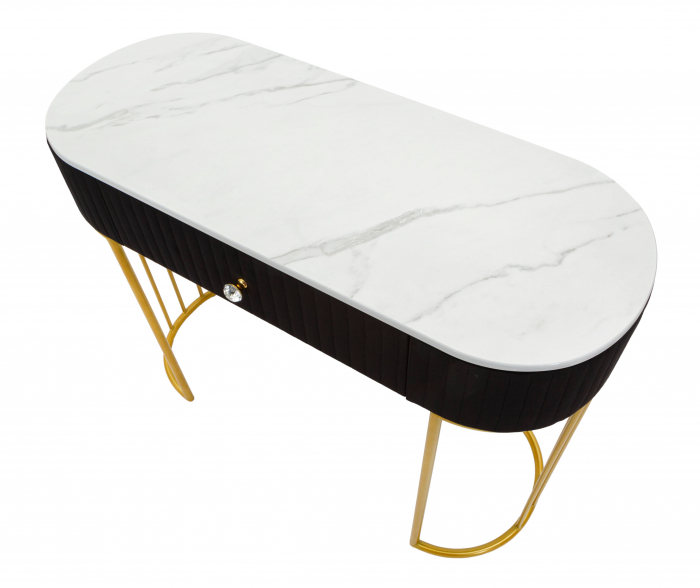 Consola Montpellier , Fier/Lemn/Stofa, Multicolor, 74x100x43 cm [3]