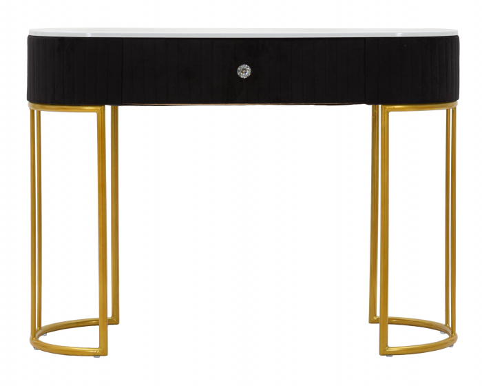 Consola Montpellier , Fier/Lemn/Stofa, Multicolor, 74x100x43 cm [6]