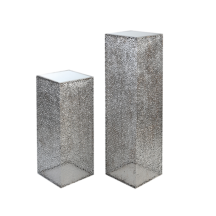 Consola PURLEY, metal/sticla, 70x27x27 cm [2]