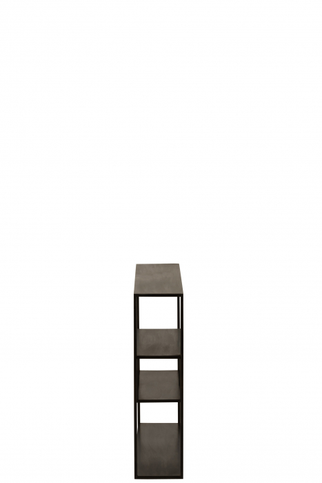 Consola Rectangle, Metal, Negru, 65x17x65 cm [3]